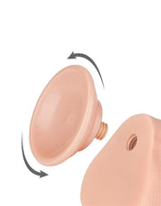 LoveToy - Gode Sliding Skin - Longueur 20,8 cm - Diamètre 4 cm - Couleur peau claire - Erotiekvoordeel.nl
