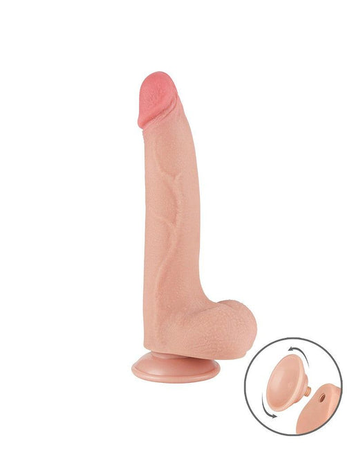 LoveToy - Dildo Sliding Skin - Lunghezza 20,8 cm - Diametro 4 cm - Colore pelle chiaro - Erotiekvoordeel.nl