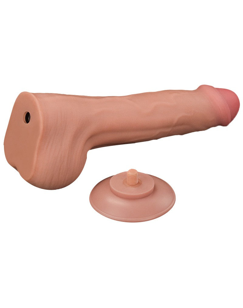 LoveToy - Gode Sliding Skin - Longueur 29 cm - Couleur peau claire - Erotiekvoordeel.nl