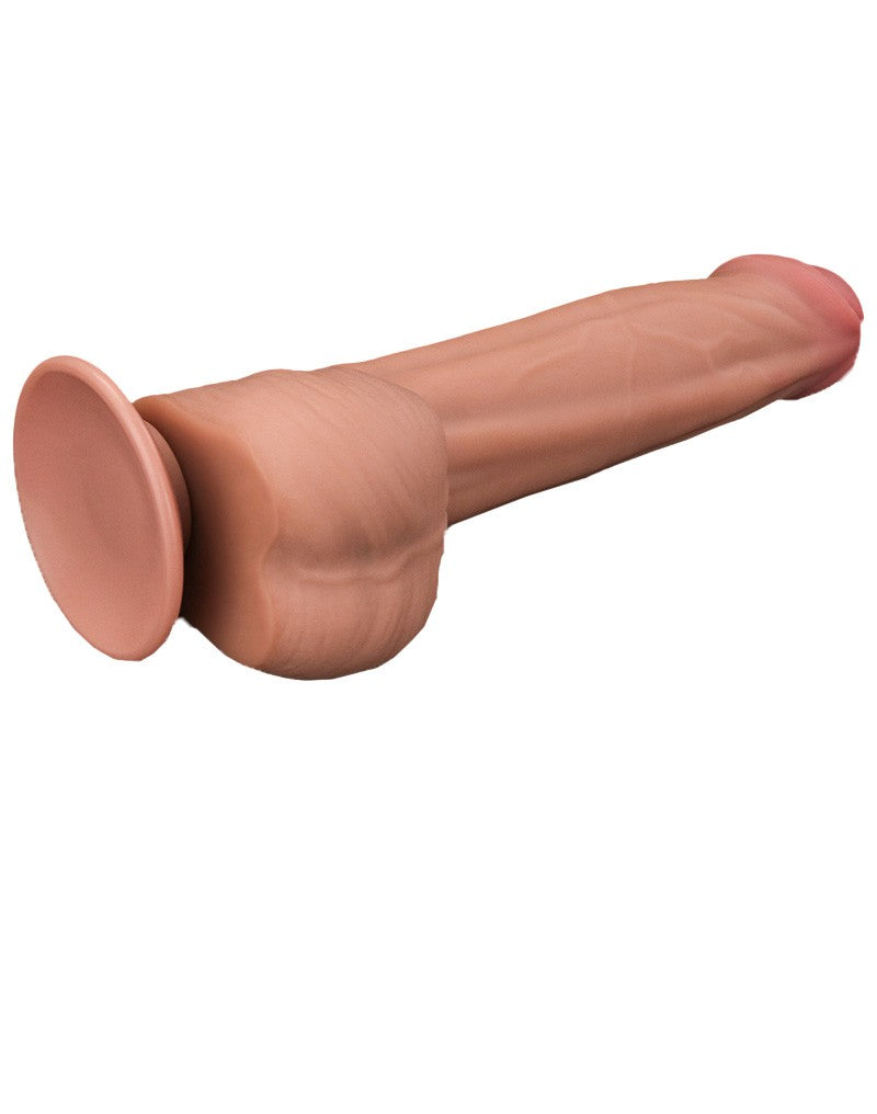 LoveToy - Gode Sliding Skin - Longueur 29 cm - Couleur peau claire-Erotiekvoordeel.nl