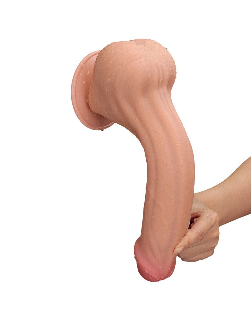 LoveToy - Gode Sliding Skin - Longueur 29 cm - Teint clair-Erotiekvoordeel.nl