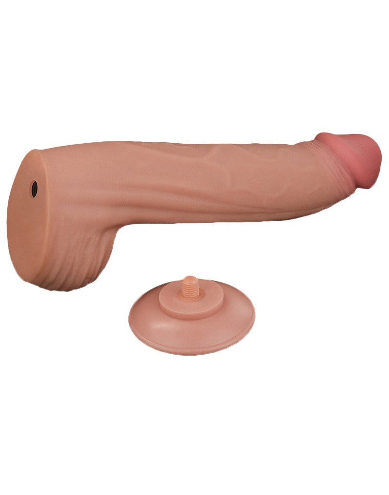 LoveToy - Gode Sliding Skin - Longueur 31 cm - Teinte peau claire - Erotiekvoordeel.nl