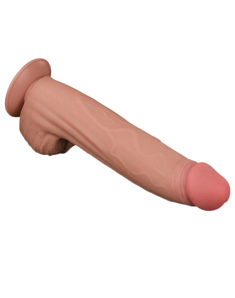 LoveToy - Gode Sliding Skin - Longueur 31 cm - Teinte peau claire - Erotiekvoordeel.nl