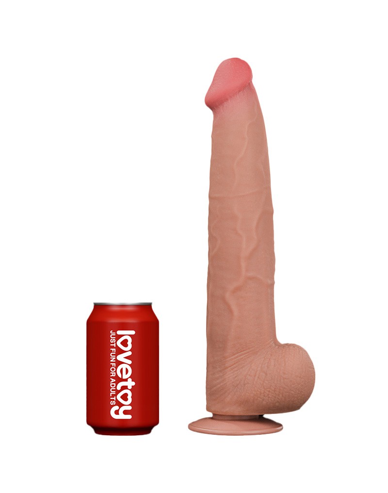LoveToy - Sliding Skin Dildo - Length 34 cm - Light Skin Tone-Erotiekvoordeel.nl
