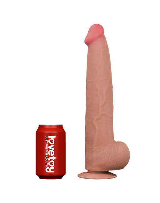 LoveToy - Sliding Skin Dildo - Length 34 cm - Light Skin Tone-Erotiekvoordeel.nl