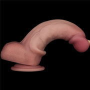 LoveToy - Dildo vibrante Sliding Skin Pro II - Con telecomando - 20 cm - Colore pelle chiaro - Erotiekvoordeel.nl