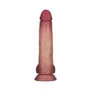 LoveToy - Sliding Skin Vibrating Dildo Pro II - With Remote Control - 21.5 cm - Light Skin Tone-Erotiekvoordeel.nl