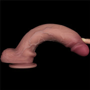 LoveToy - Sliding Skin Vibrating Dildo Pro II - With Remote Control - 25 cm - Light Skin Tone - Erotiekvoordeel.nl