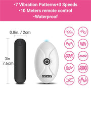 LoveToy - Slut - Bedrukt Vibrerend Sexy Slipje - Zwart-Erotiekvoordeel.nl