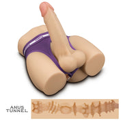 LoveToy - Masturbateur Streetgirl's 14 avec gode flexible - Beige-Erotiekvoordeel.nl