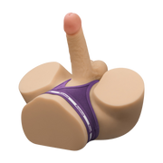 LoveToy - Masturbateur Streetgirl's 17 avec gode flexible - Beige-Erotiekvoordeel.nl