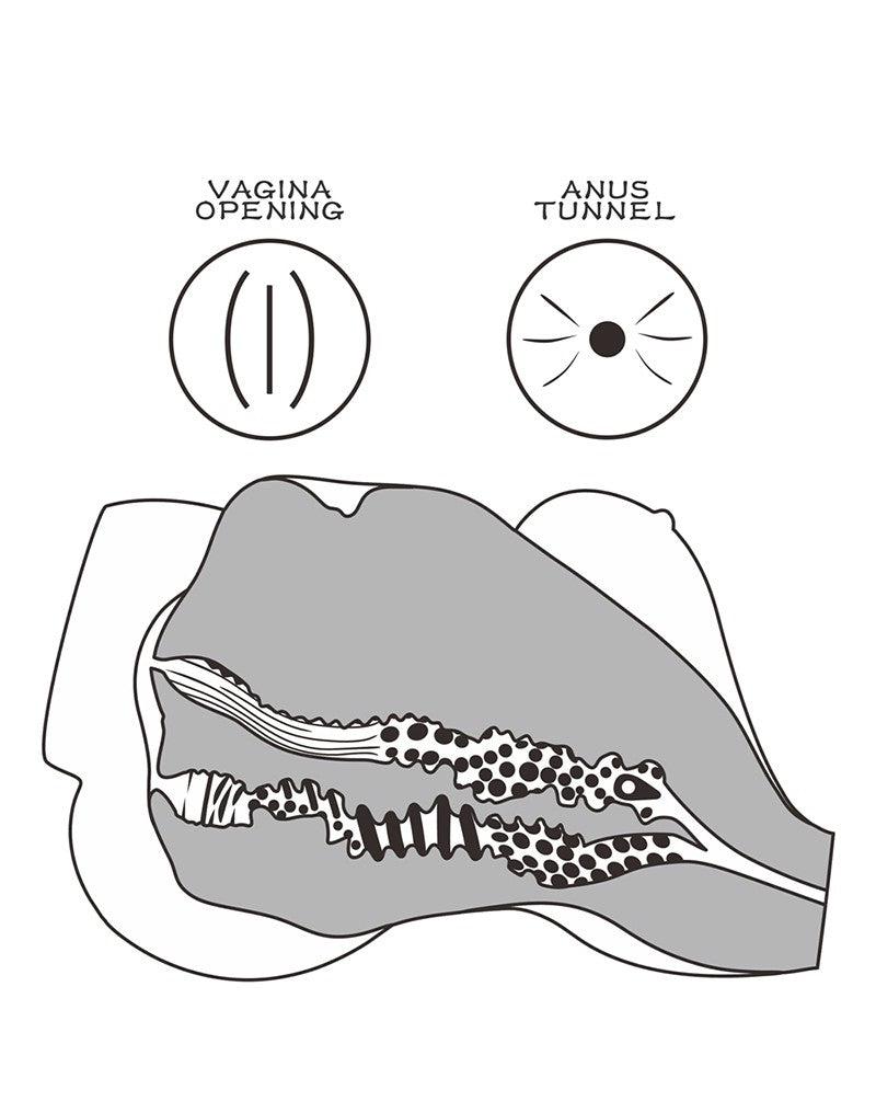 LoveToy Streetgirls 7 BBW Masturbator - Siliconen - 33,5 cm-Erotiekvoordeel.nl
