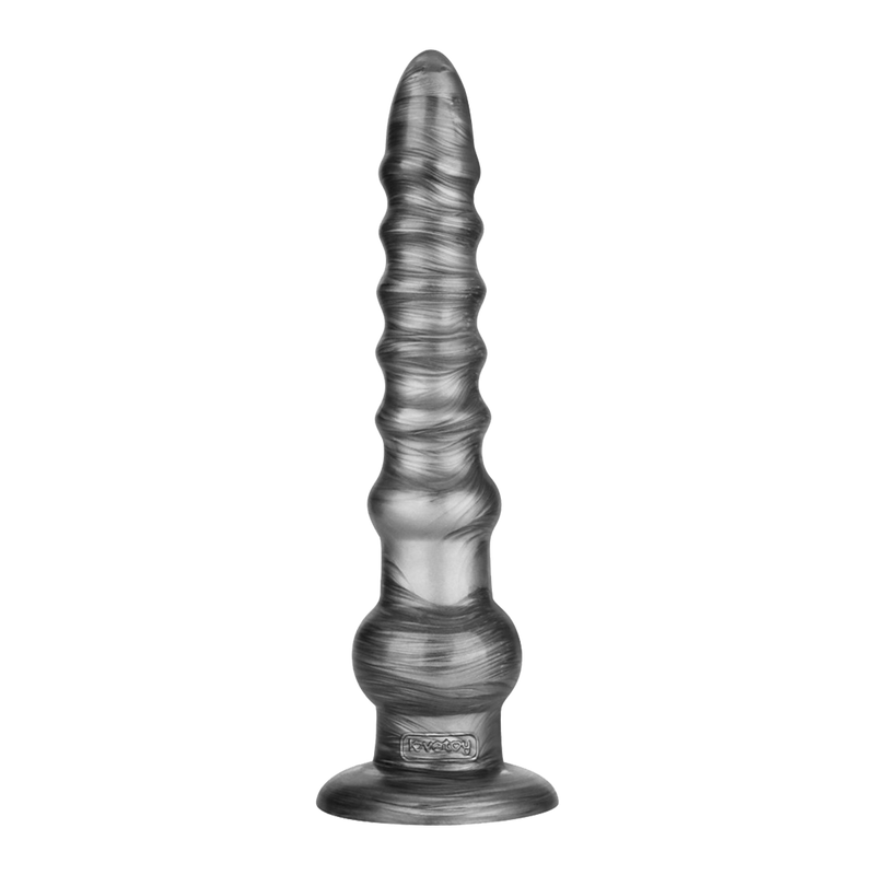LoveToy - Vibrax Slider - Consolador anal vibrador largo - 32 cm - Plata-Erotiekvoordeel.nl