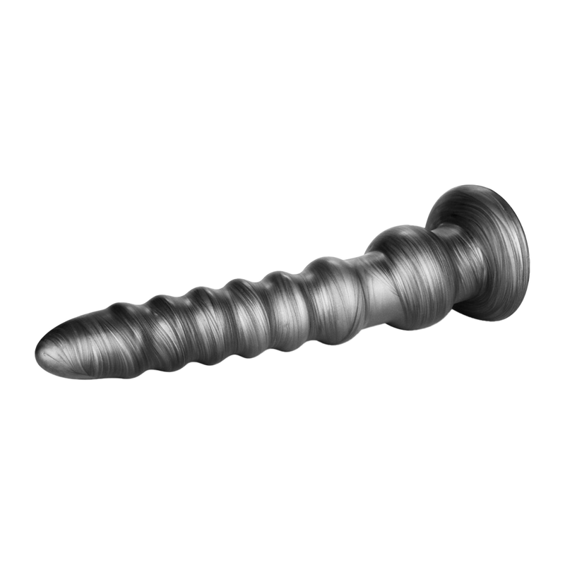 LoveToy - Vibrax Slider - Consolador anal vibrador largo - 32 cm - Plata-Erotiekvoordeel.nl