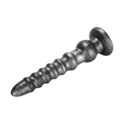 LoveToy - Vibrax Slider - Consolador anal vibrador largo - 32 cm - Plata-Erotiekvoordeel.nl