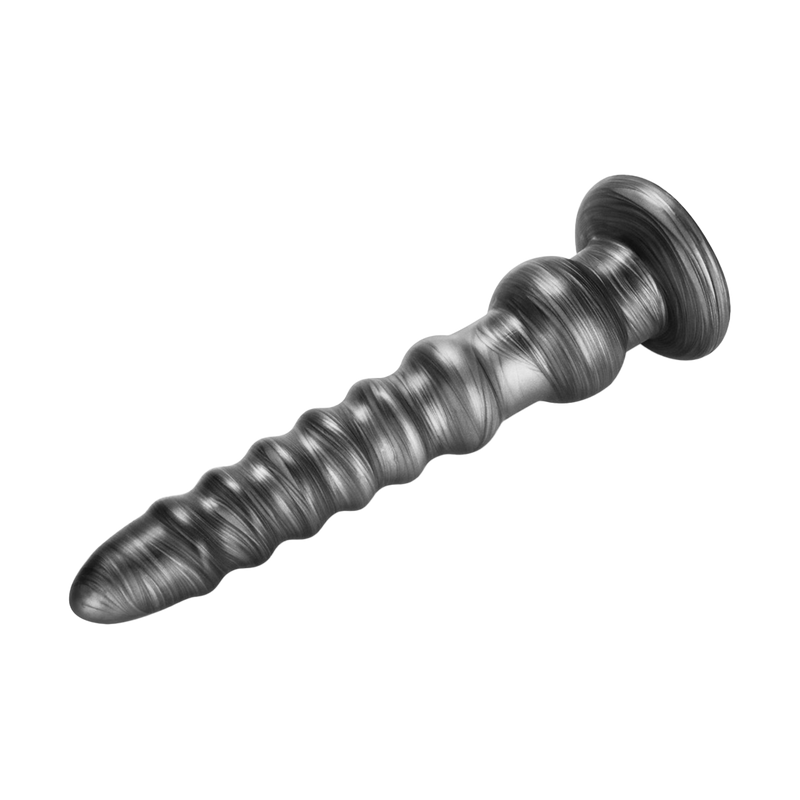 LoveToy - Vibrax Slider - Consolador anal vibrador largo - 32 cm - Plata-Erotiekvoordeel.nl