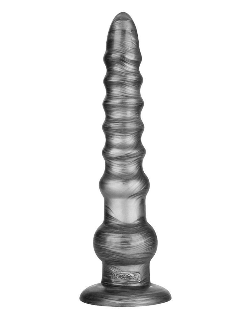 LoveToy - Vibrax Slider - Consolador anal vibrador largo - 32 cm - Plata-Erotiekvoordeel.nl