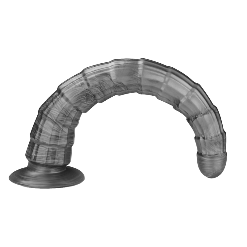 LoveToy - Vibrax Slider - Lange Vibrerende Anaal Dildo - 35 cm - Zilver-Erotiekvoordeel.nl
