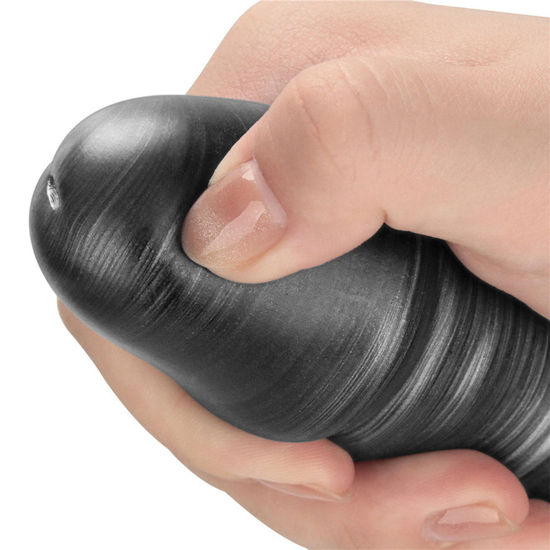 LoveToy - Vibrax Slider - Consolador anal vibrador largo - 40,5 cm - Plata-Erotiekvoordeel.nl