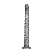 LoveToy - Vibrax Slider - Consolador anal vibrador largo - 40,5 cm - Plata-Erotiekvoordeel.nl