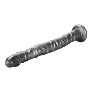 LoveToy - Vibrax Slider - Consolador anal vibrador largo - 40,5 cm - Plata-Erotiekvoordeel.nl