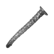 LoveToy - Vibrax Slider - Consolador anal vibrador largo - 40,5 cm - Plata-Erotiekvoordeel.nl