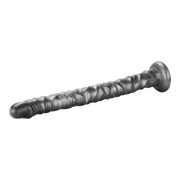 LoveToy - Vibrax Slider - Consolador anal vibrador largo - 40,5 cm - Plata-Erotiekvoordeel.nl