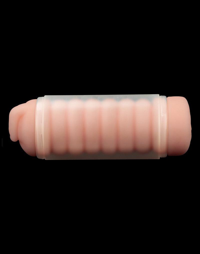 LoveToy - Virgin-Skin Blowout - Masturbador de doble cara - Vagina y ano - Tono de piel claro - Erotiekvoordeel.nl