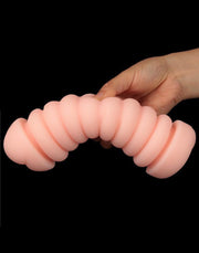 LoveToy - Virgin-Skin Blowout - Masturbatore a doppio lato - Vagina e Anus - Colore della pelle chiaro - Erotiekvoordeel.nl