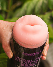 LoveToy - Virgin-Skin Blowout - Double-Sided Stroker Masturbator - Vagina and Mouth - Light Skin Tone - Erotiekvoordeel.nl