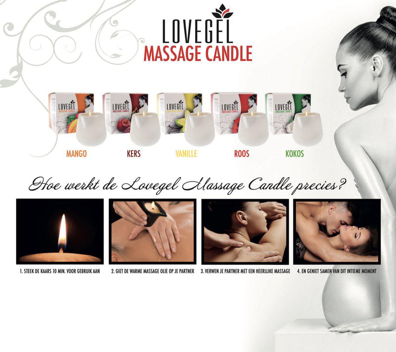 Lovegel - Massagekaars - Vanilla - 165 ml-Erotiekvoordeel.nl