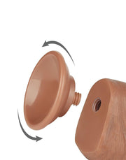 LoveToy - Dildo Met Sliding Skin Technologie - 20.8 x 4 cm - Verwijderbare Zuignap - Medium Huidskleur-Erotiekvoordeel.nl