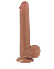 LoveToy - Dildo Met Sliding Skin Technologie - 22 x 3.7 cm - Verwijderbare Zuignap - Medium Huidskleur-Erotiekvoordeel.nl