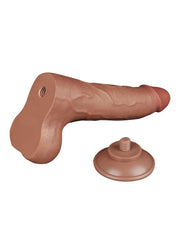 LoveToy - Dildo Met Sliding Skin Technologie - 22 x 4.3 cm - Verwijderbare Zuignap - Medium Huidskleur-Erotiekvoordeel.nl