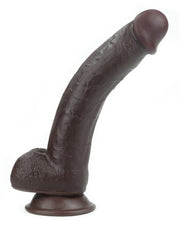 LoveToy - Dildo Met Sliding Skin Technologie - 24 x 4.5 cm - Bruin-Erotiekvoordeel.nl