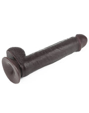 LoveToy - Dildo Met Sliding Skin Technologie - 24 x 4.5 cm - Bruin-Erotiekvoordeel.nl