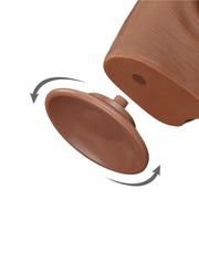 LoveToy - Sliding Skin Dildo - Lengte 29 cm - Bruin-Erotiekvoordeel.nl