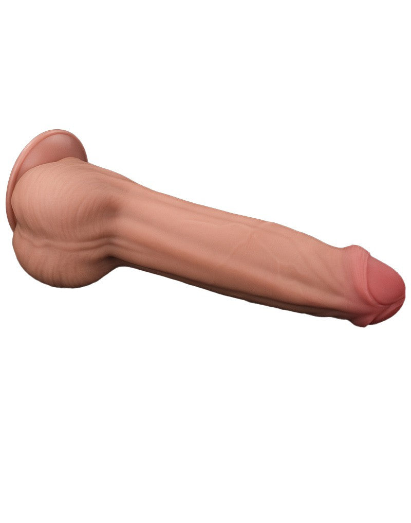 LoveToy - Sliding Skin Dildo - Lengte 29 cm - Lichte Huidskleur-Erotiekvoordeel.nl