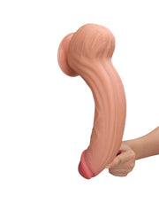 LoveToy - Sliding Skin Dildo - Lengte 31 cm - Lichte Huidskleur-Erotiekvoordeel.nl