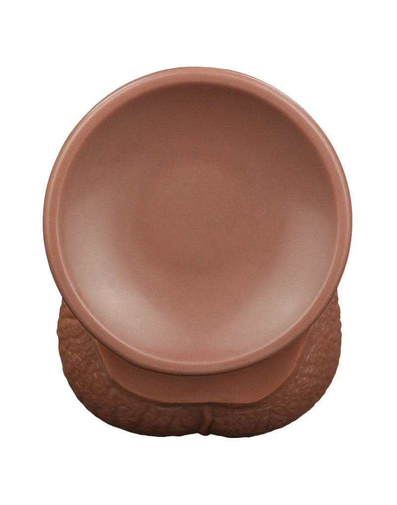 LoveToy - Sliding Skin Dildo - Lengte 34 cm - Bruin-Erotiekvoordeel.nl