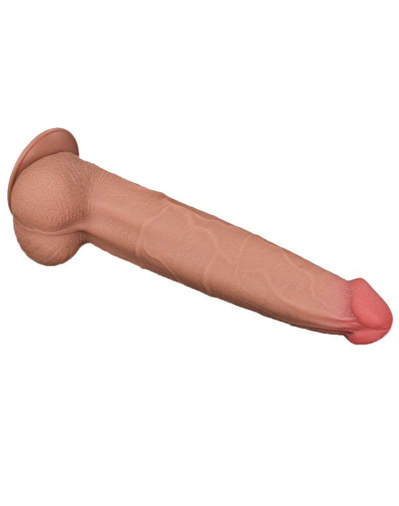 LoveToy - Sliding Skin Dildo - Lengte 34 cm - Lichte Huidskleur-Erotiekvoordeel.nl