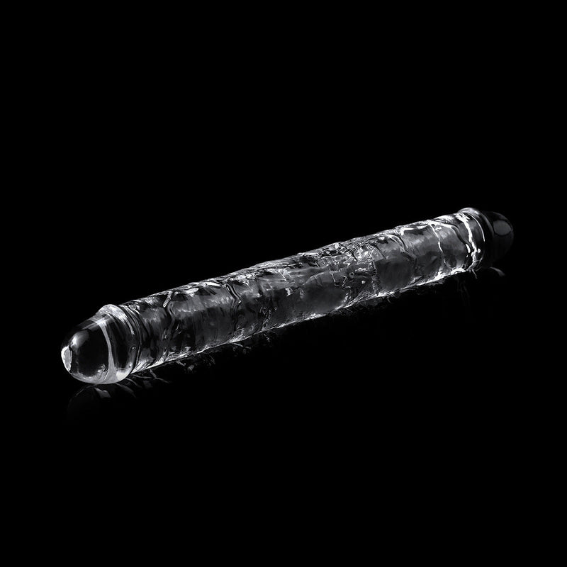 LoveToy - Flawless - Dubbele Dildo - 30 x 3,5 cm - Transparant-Erotiekvoordeel.nl