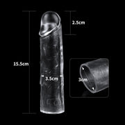 LoveToy - Flawless - Transparante Penis Sleeve - 15.5 cm-Erotiekvoordeel.nl