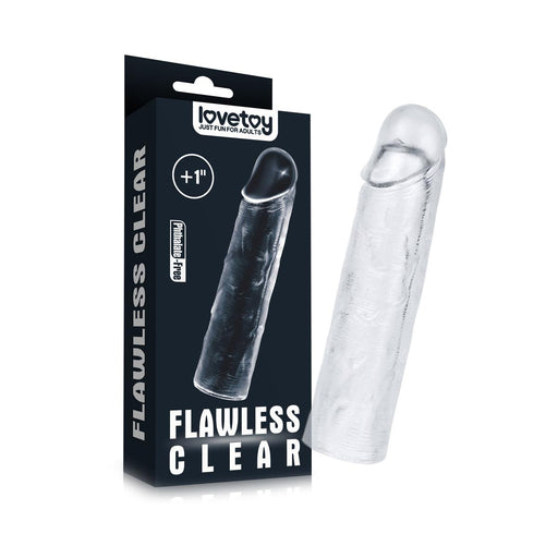 Lovetoy - Flawless - Transparante Penis Sleeve - 15.5 cm-Erotiekvoordeel.nl