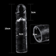 LoveToy - Flawless - Transparante Penis Sleeve - 19 cm-Erotiekvoordeel.nl