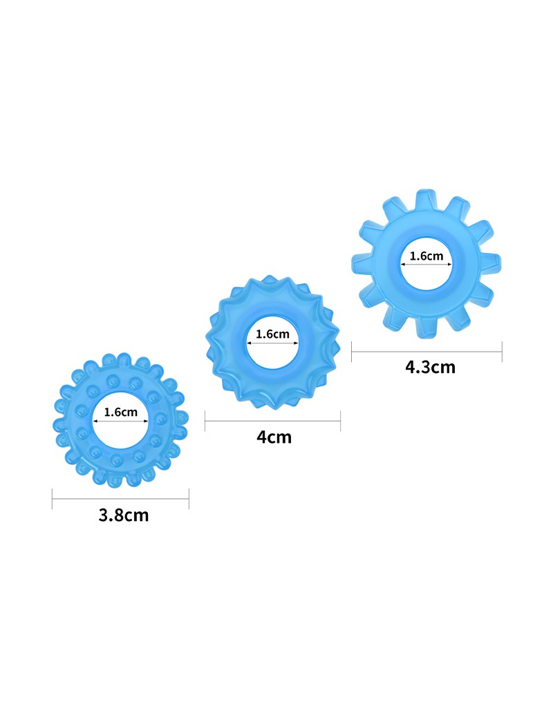 LoveToy - Lumino Play - Cockringen Set 3-delig - Glow In The dark-Erotiekvoordeel.nl