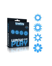 LoveToy - Lumino Play - Cockringen Set - 4-delig - Glow In The dark-Erotiekvoordeel.nl