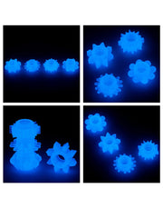 LoveToy - Lumino Play - Cockringen Set - 4-delig - Glow In The dark-Erotiekvoordeel.nl