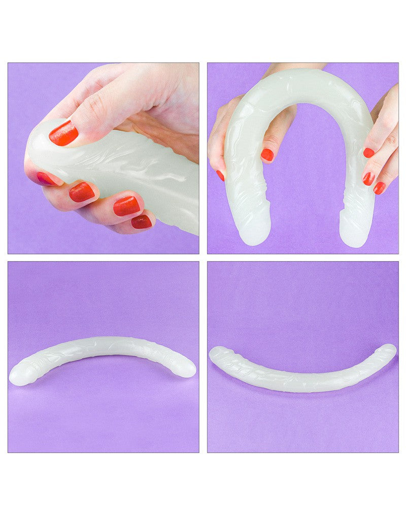 LoveToy - Lumino Play - Dubbele Dildo - 37 cm - Glow In The dark-Erotiekvoordeel.nl