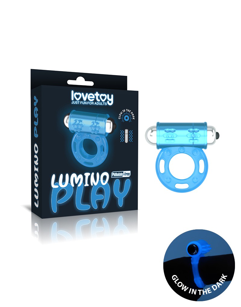 LoveToy - Lumino Play - Vibrerende Cockring - Glow In The dark-Erotiekvoordeel.nl